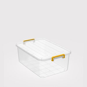 Thùng Chữ Nhật 45 Lít – Nhựa Trong – Có Nắp