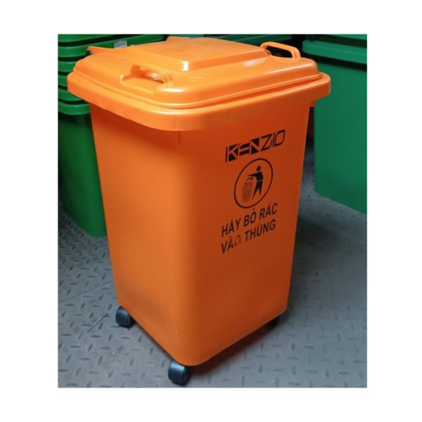 Thùng Rác 90 Lít, Nắp Kín - Hình ảnh 2