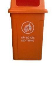Thùng Rác 95 Lít, Nắp Hở 2 bên, Có Đế