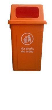Thùng Rác 95 Lít, Nắp Hở 2 bên, Có Đế