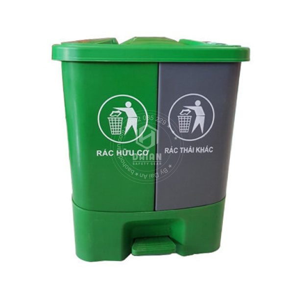 Thùng Rác Phân Loại 2 Ngăn Các Loại - Hình ảnh 8